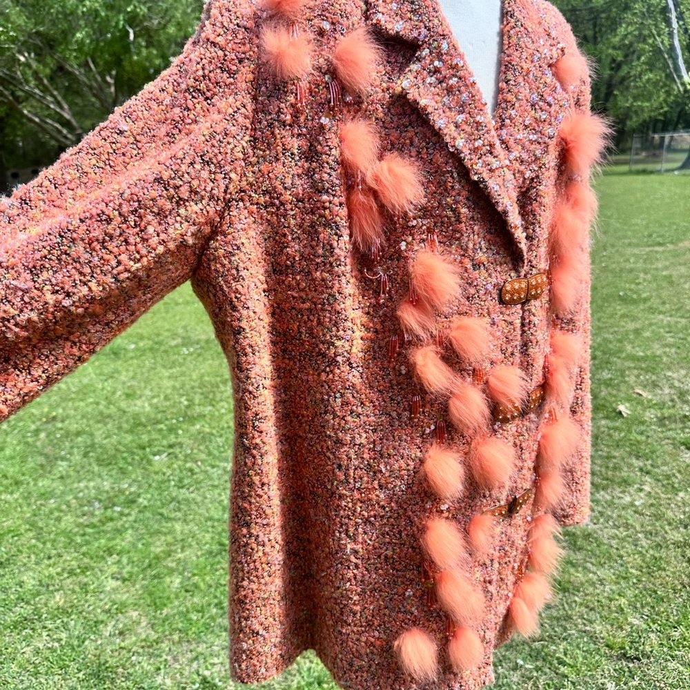 Yoshita Couture Textured Jacket – Size 22 - Picture 2 of 5